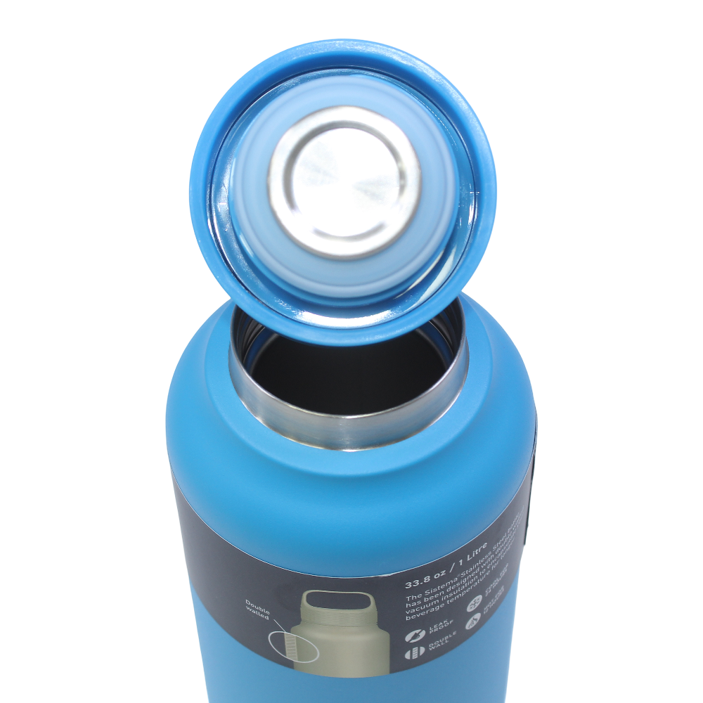 Sistema Double Walled Stainless Steel Water Bottle – Blue (1L)