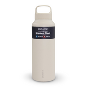 Sistema Double Walled Stainless Steel Water Bottle – Beige (1L)