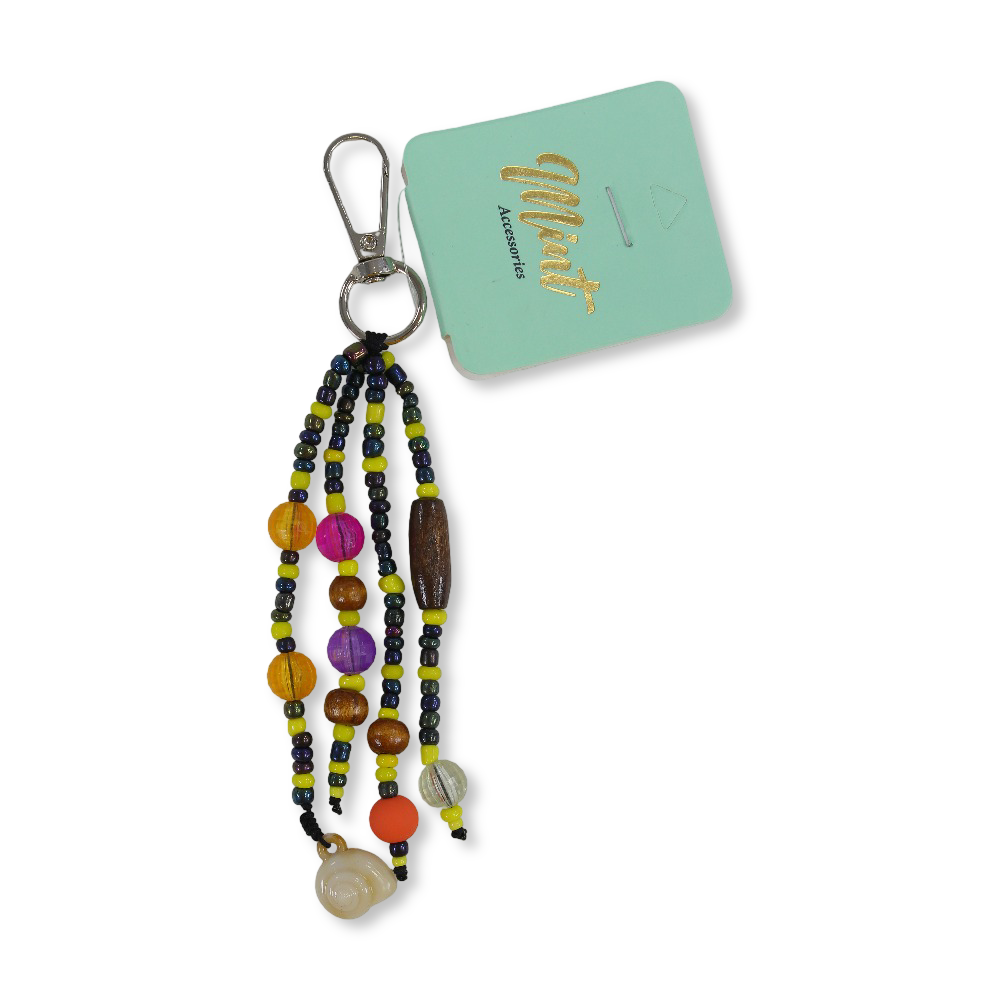 Beaded Keychain - Yellow
