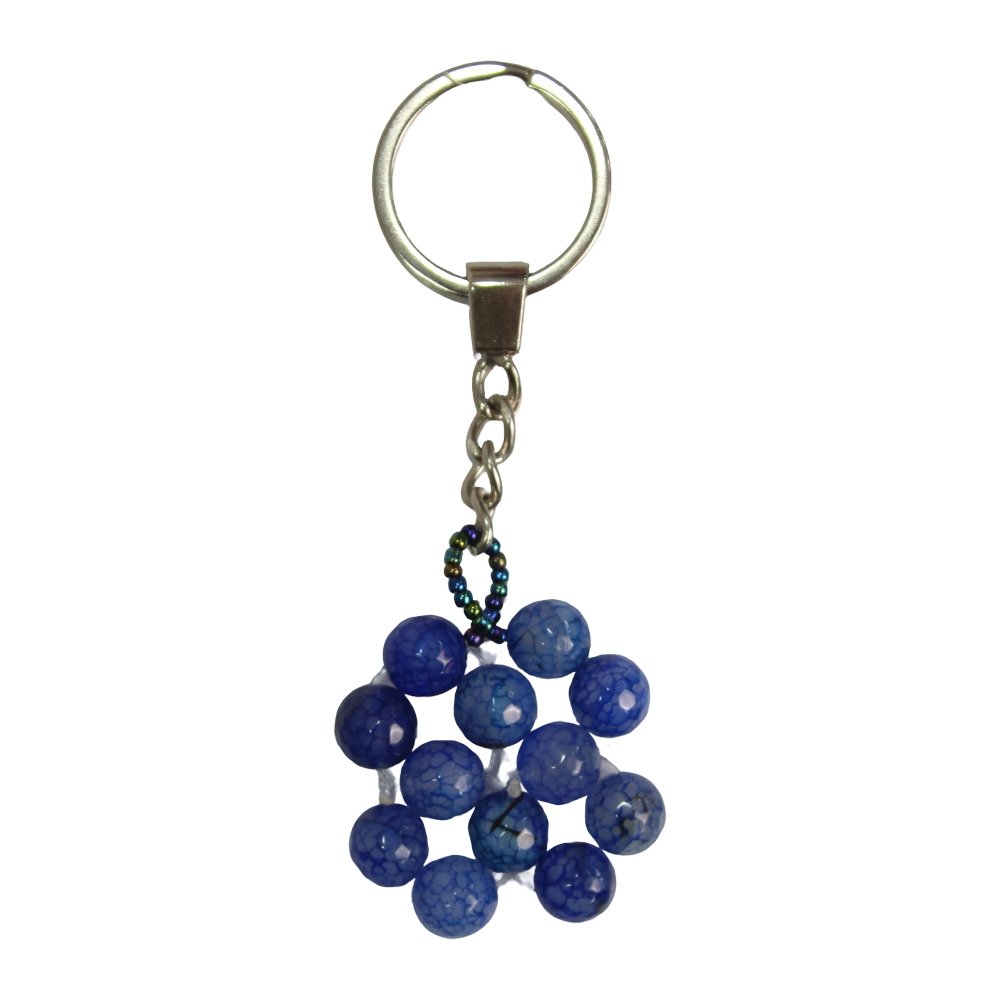 Stone Beaded Keychain