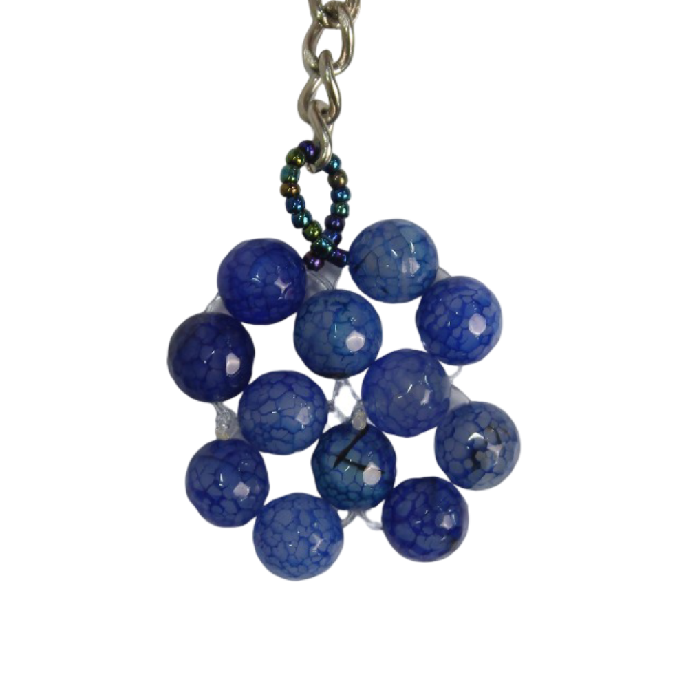 Stone Beaded Keychain