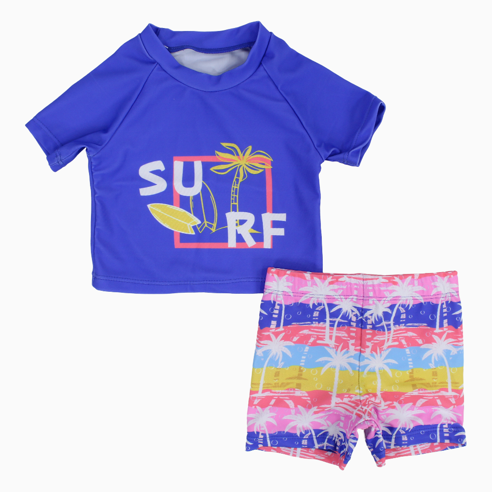 Baby Boys 2-Piece Swimsuit – Surf Theme