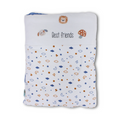 Velvet Baby Port – Off-White & Blue with "Best Friends" Print