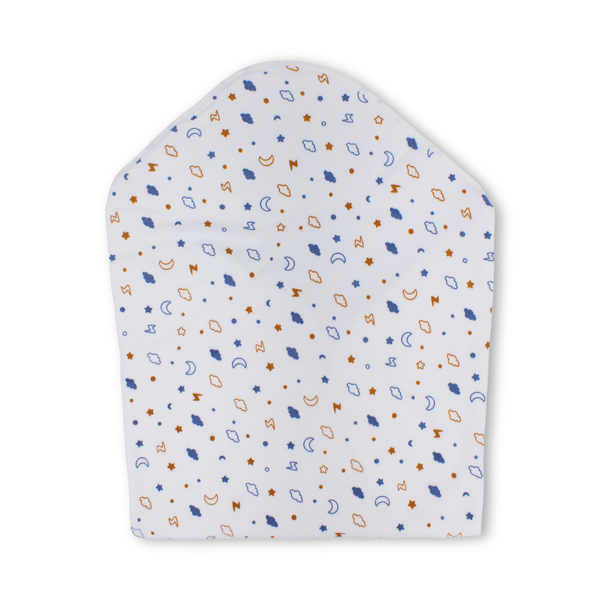Cotton Baby Blanket – Off-White with "Best Friends" Print
