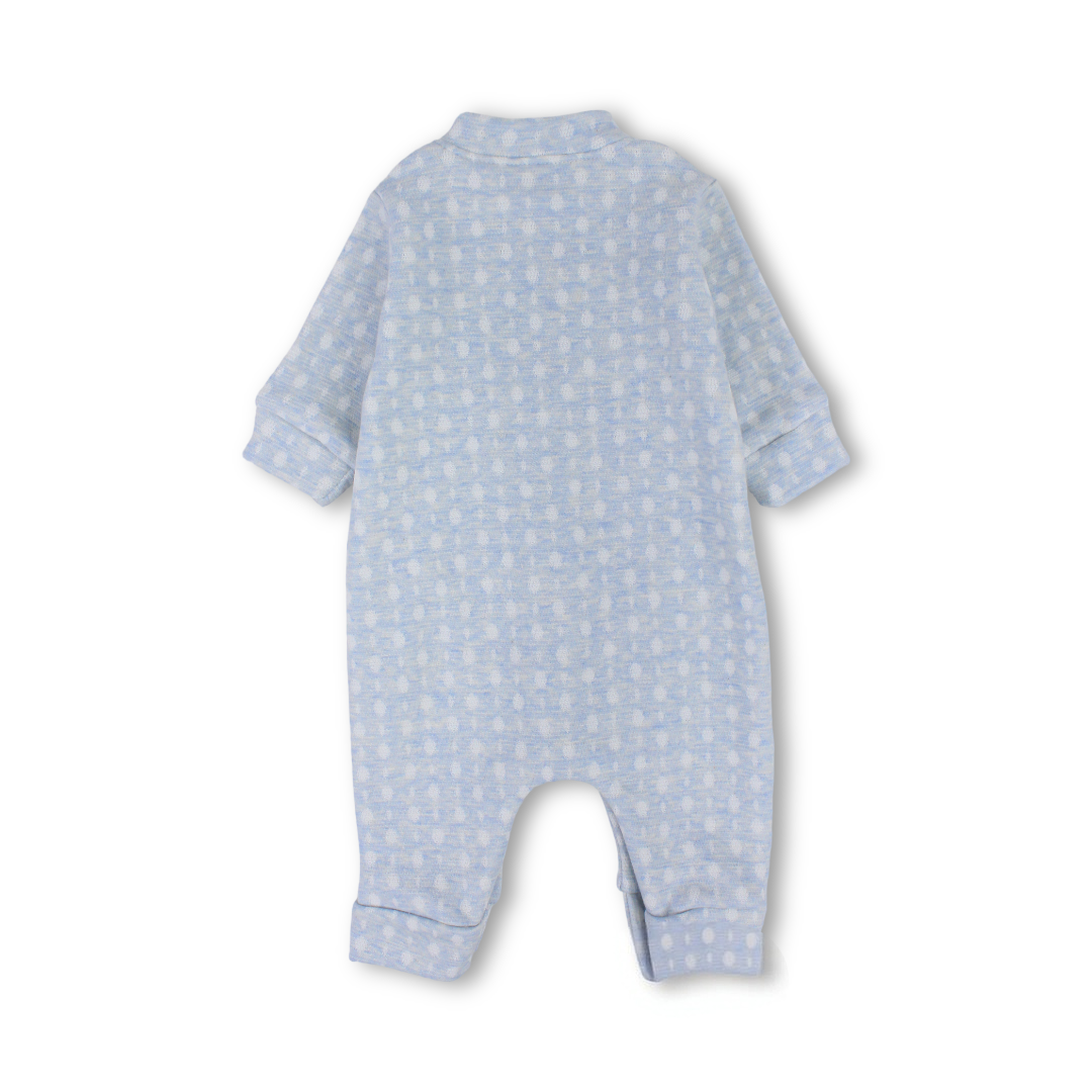 Unisex Baby Cotton Footless Onesie – Baby Blue