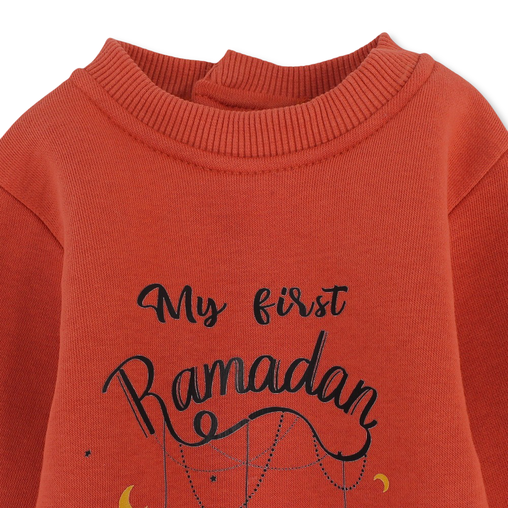 Unisex Baby Cotton Footless Onesie - Festive Ramadan Print