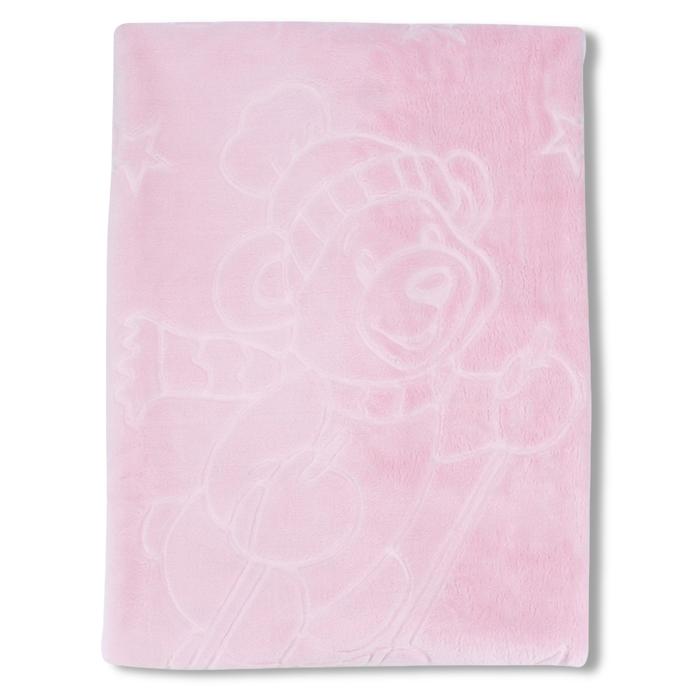 Cotton Baby Blanket – “Happy Bear” Design