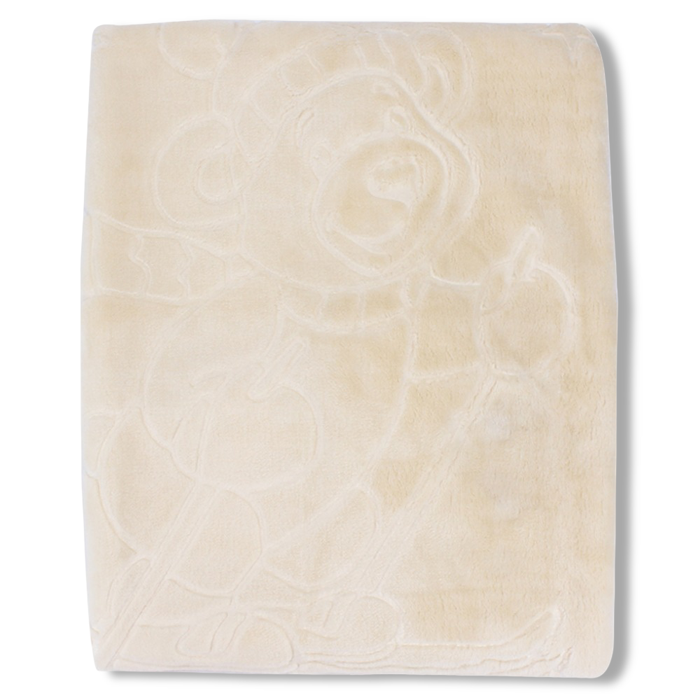 Cotton Baby Blanket – “Happy Bear” Design