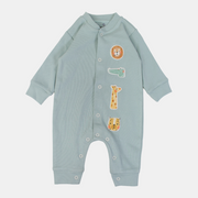 Baby Boys' Cotton Long-Sleeved Footless Onesie