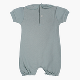 Baby Girls Cotton Romper – Ocean Flower Design
