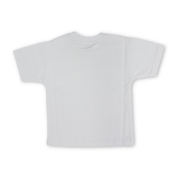 Unisex Baby Cotton T-Shirt – White with ”Treaure Hunter” Print