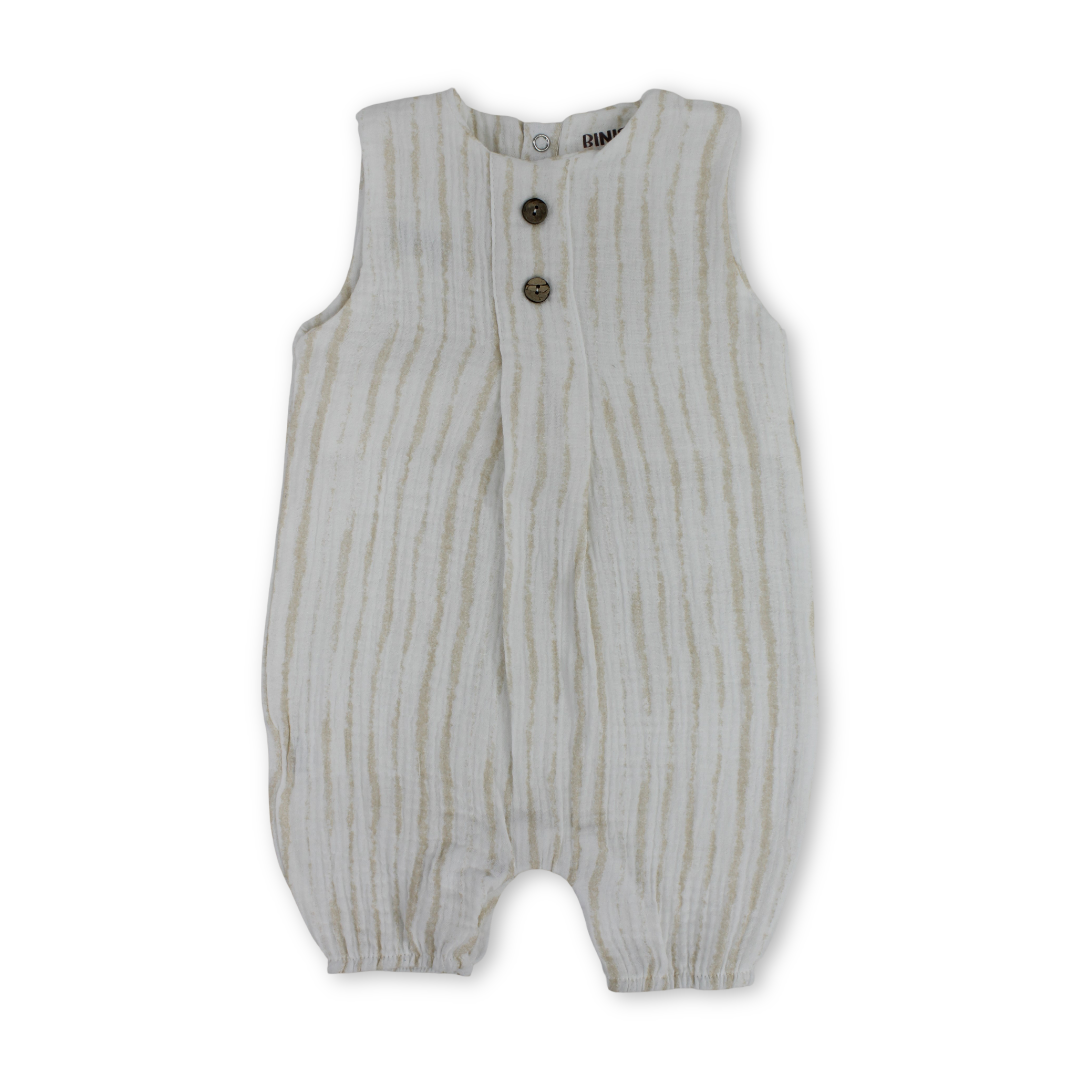 Unisex Baby Linen Romper - Clothing - Berceau