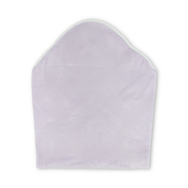 Velvet Baby Blanket – White & Lavender