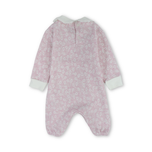 Baby Girls Cotton Footless Onesie – Bows Design