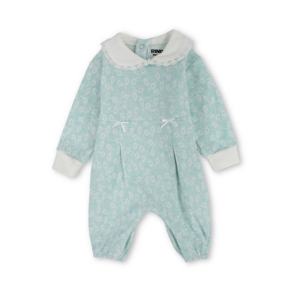 Baby Girls Cotton Footless Onesie – Bows Design