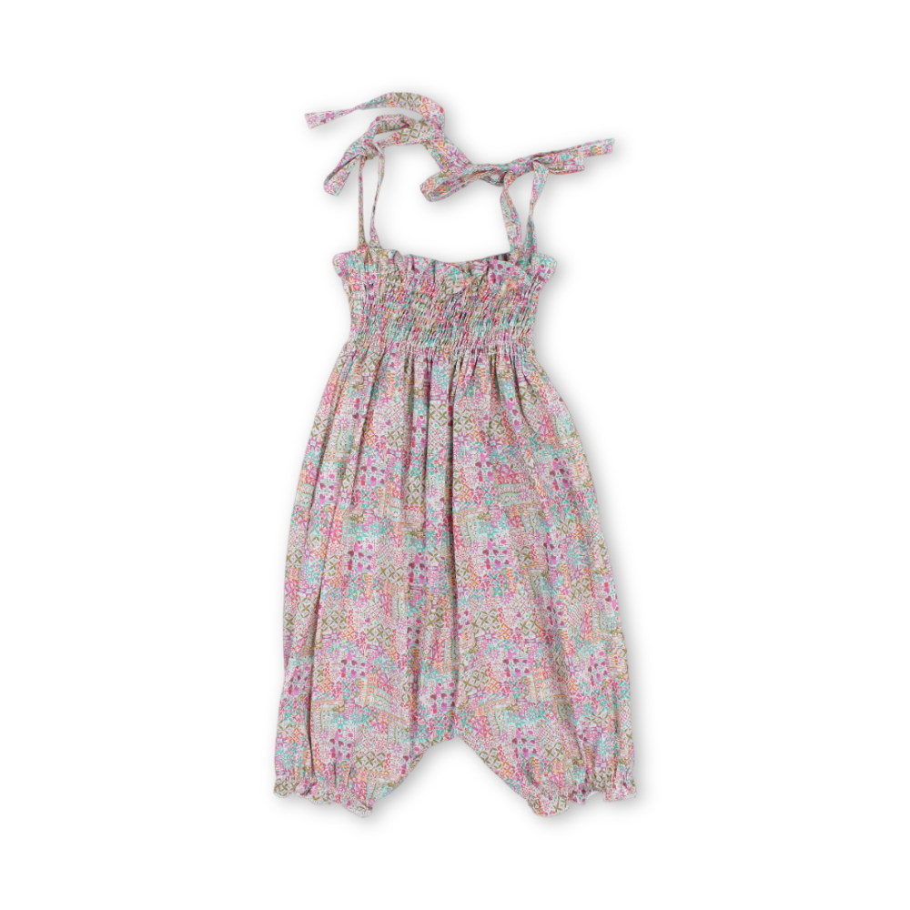 Baby Girls Cotton Romper – Pink - Clothing - Berceau