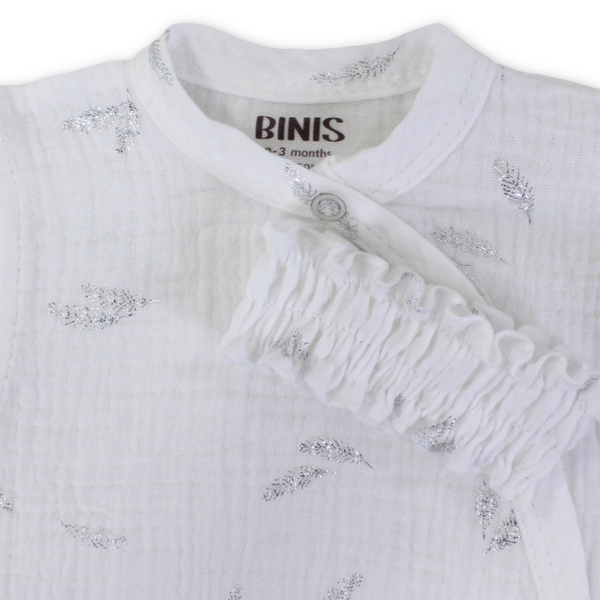 Baby Girls Linen Romper – Off-White