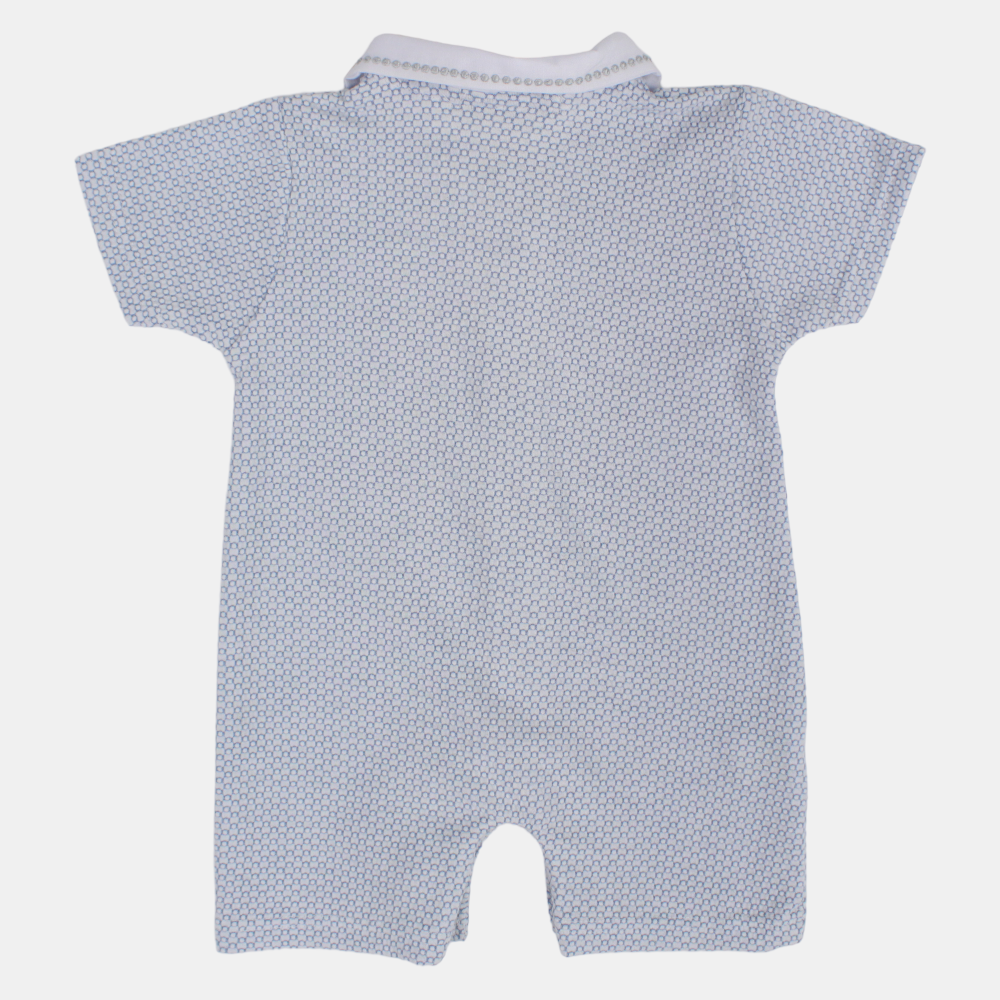 Baby Boys Cotton Romper with Cute Collar