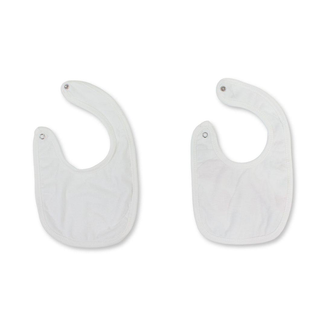 Cotton Bib – Off-White with "Dreamy Dots" Print