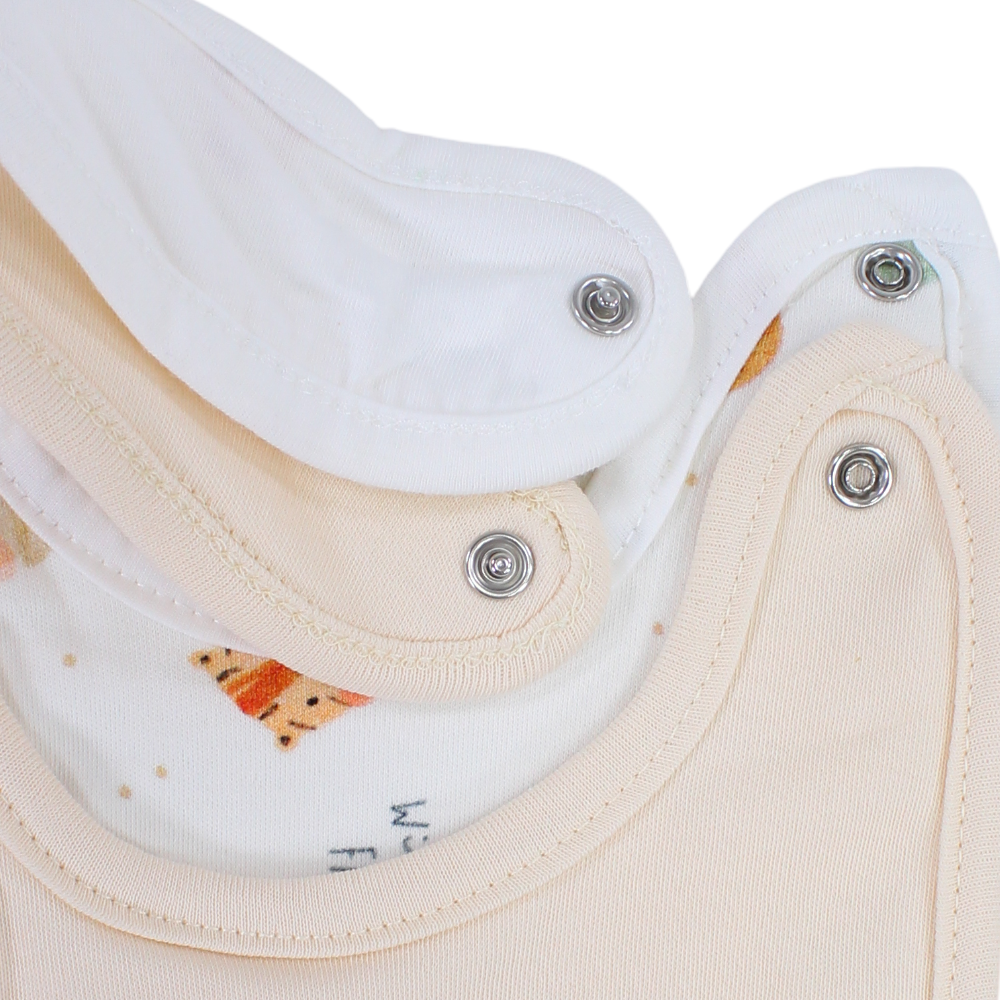 Velvet Baby Bib - Animals Design (Pack of 2)