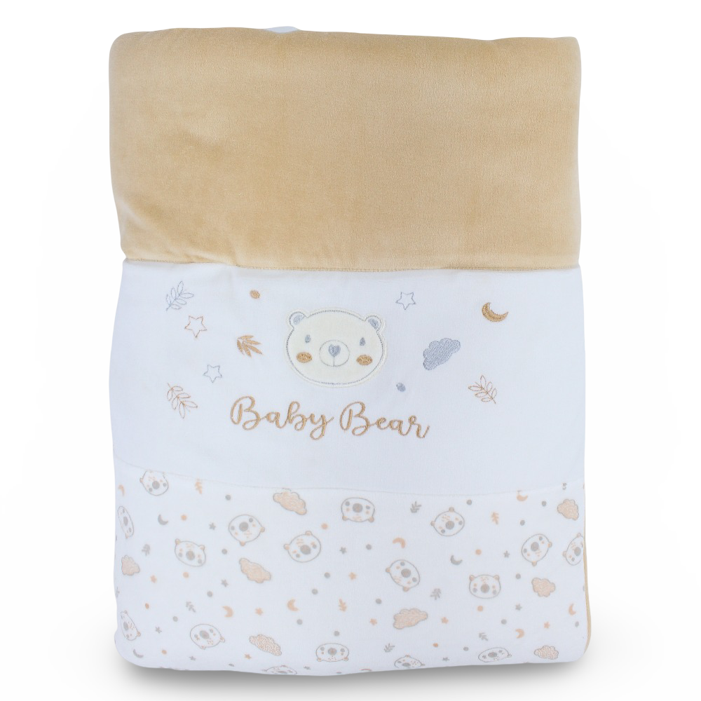 Velvet Baby Duvet – Baby Bear Design