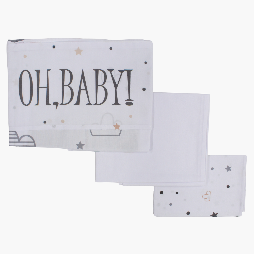 Cotton Bed Sheet Set Oh Baby Design