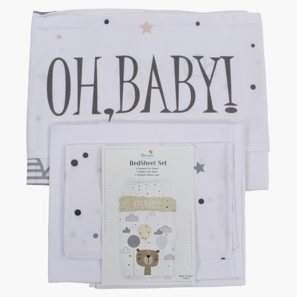 Cotton Bed Sheet Set Oh Baby Design