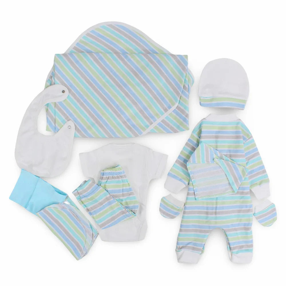 Baby Gift Box – Striped with Elephant Print