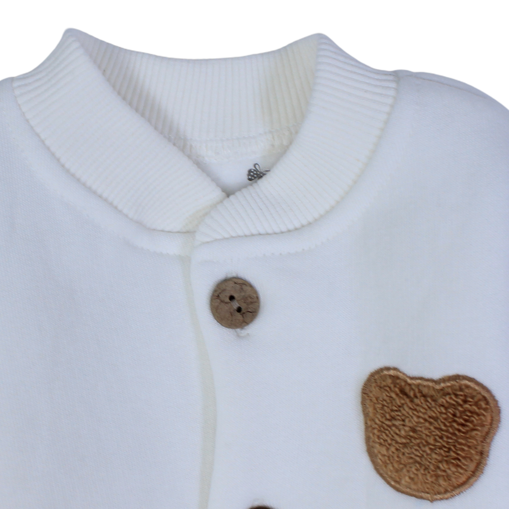 Unisex Baby Cotton Baby Footie – Cute Bear Head Design