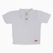 Baby Boys Plain Linen T-Shirt