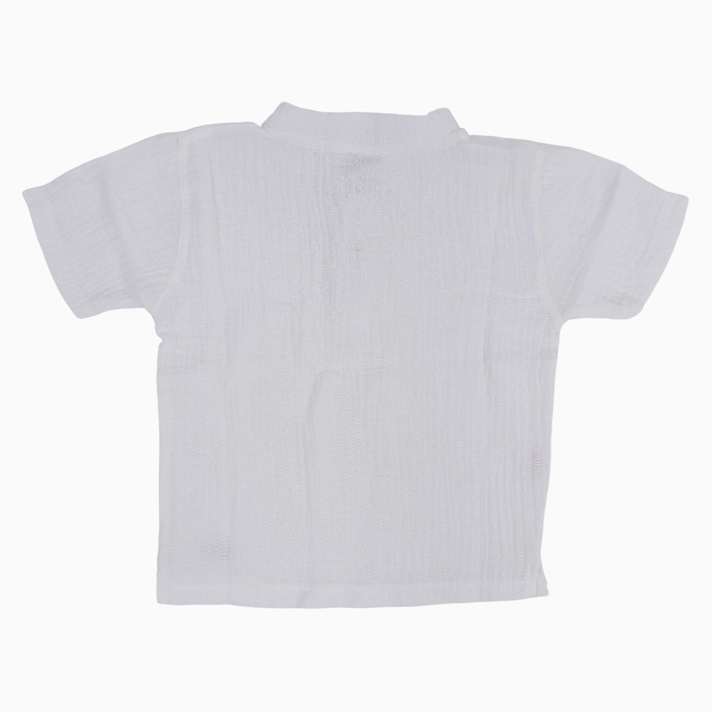 Baby Boys Plain Linen T-Shirt