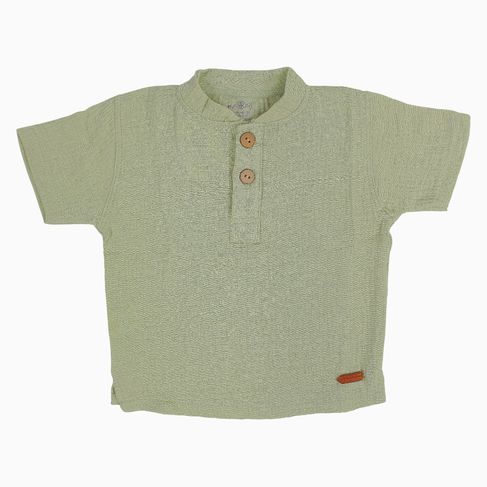 Baby Boys Plain Linen T-Shirt