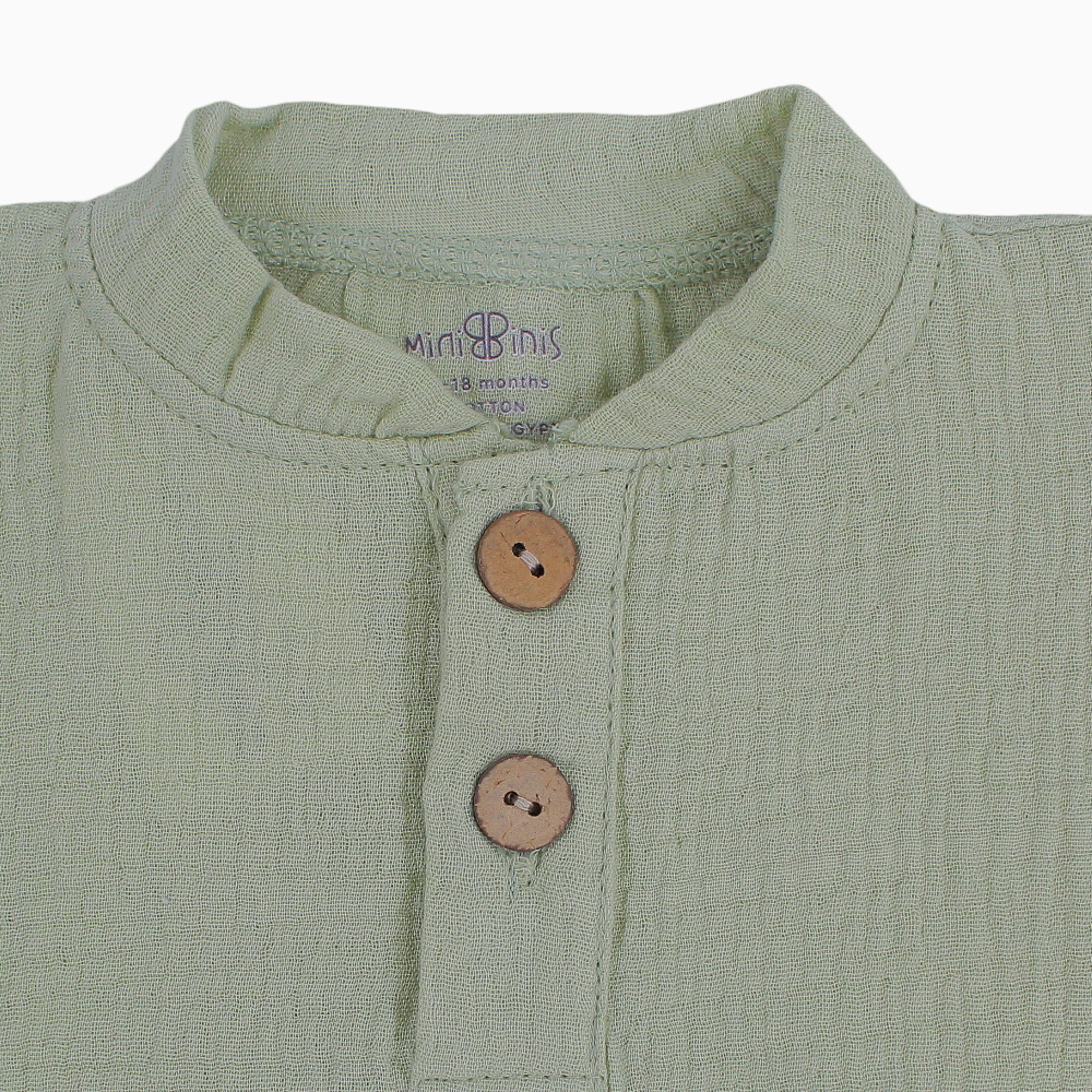 Baby Boys Plain Linen T-Shirt