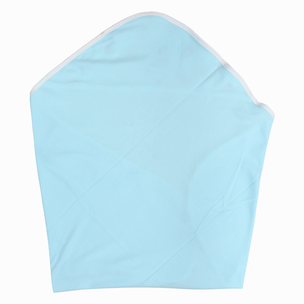 Baby Blanket – Aqua with Faces Design
