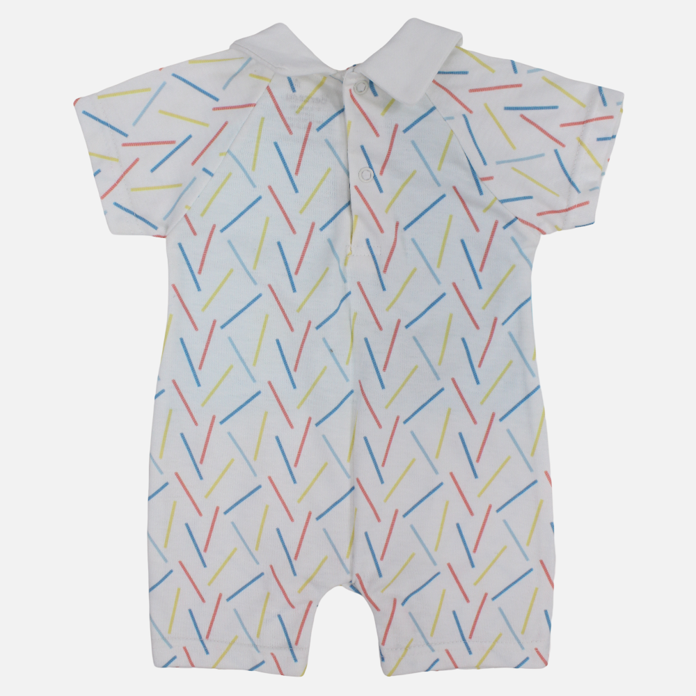 Baby Boys Cotton Romper – Like The Sea Print