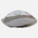 Unisex Baby Pillow with Pillowcase – Cotton – Off-White Boy & Girl Print