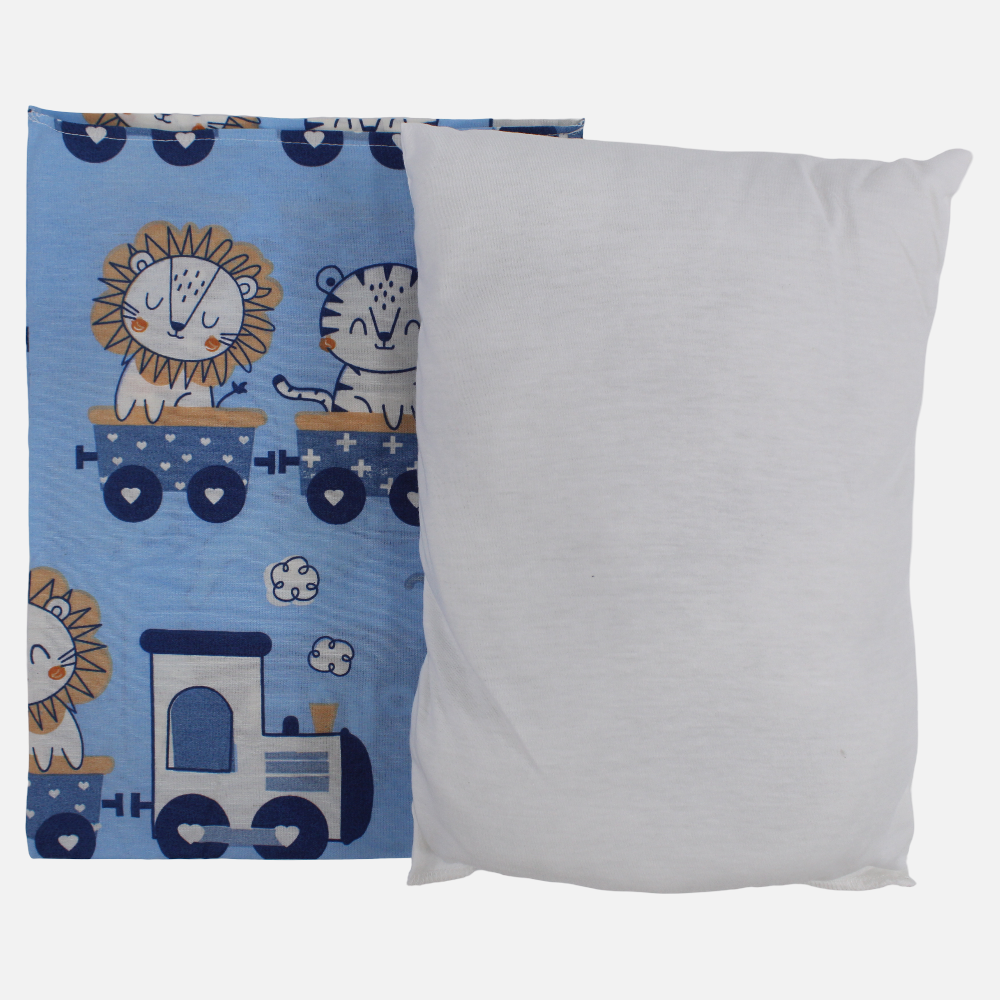 Unisex Baby Pillow with Pillowcase – Cotton – Animal Print