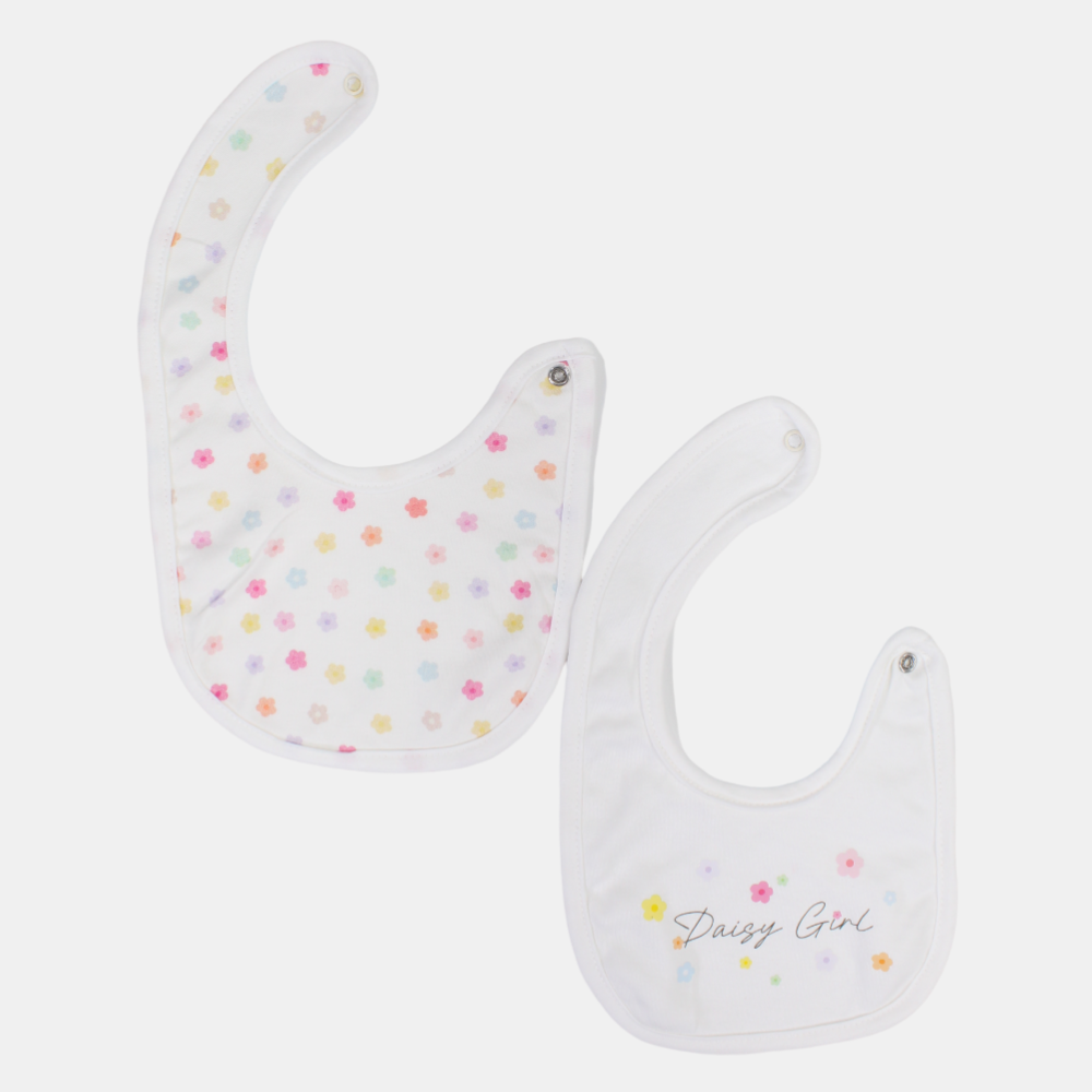 Daisy Girl Bib - Pack of 2