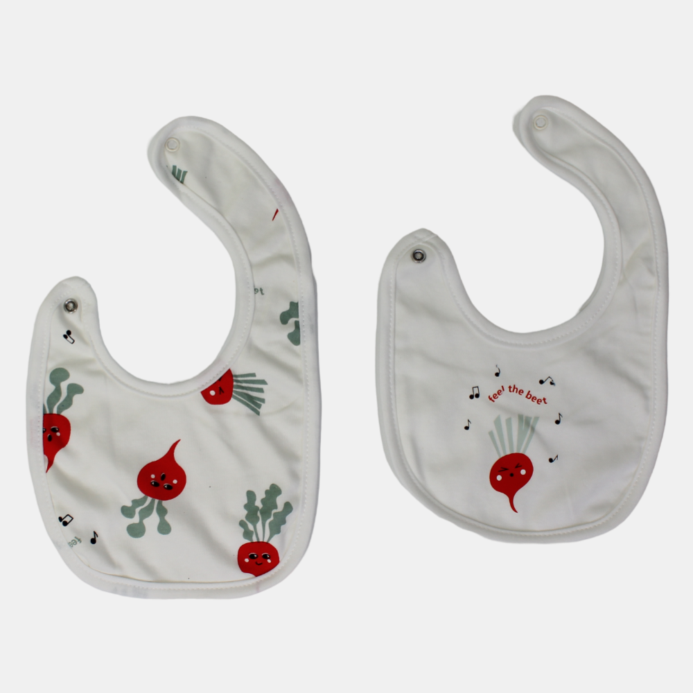 Baby Cotton Bibs - (Pack of 2)