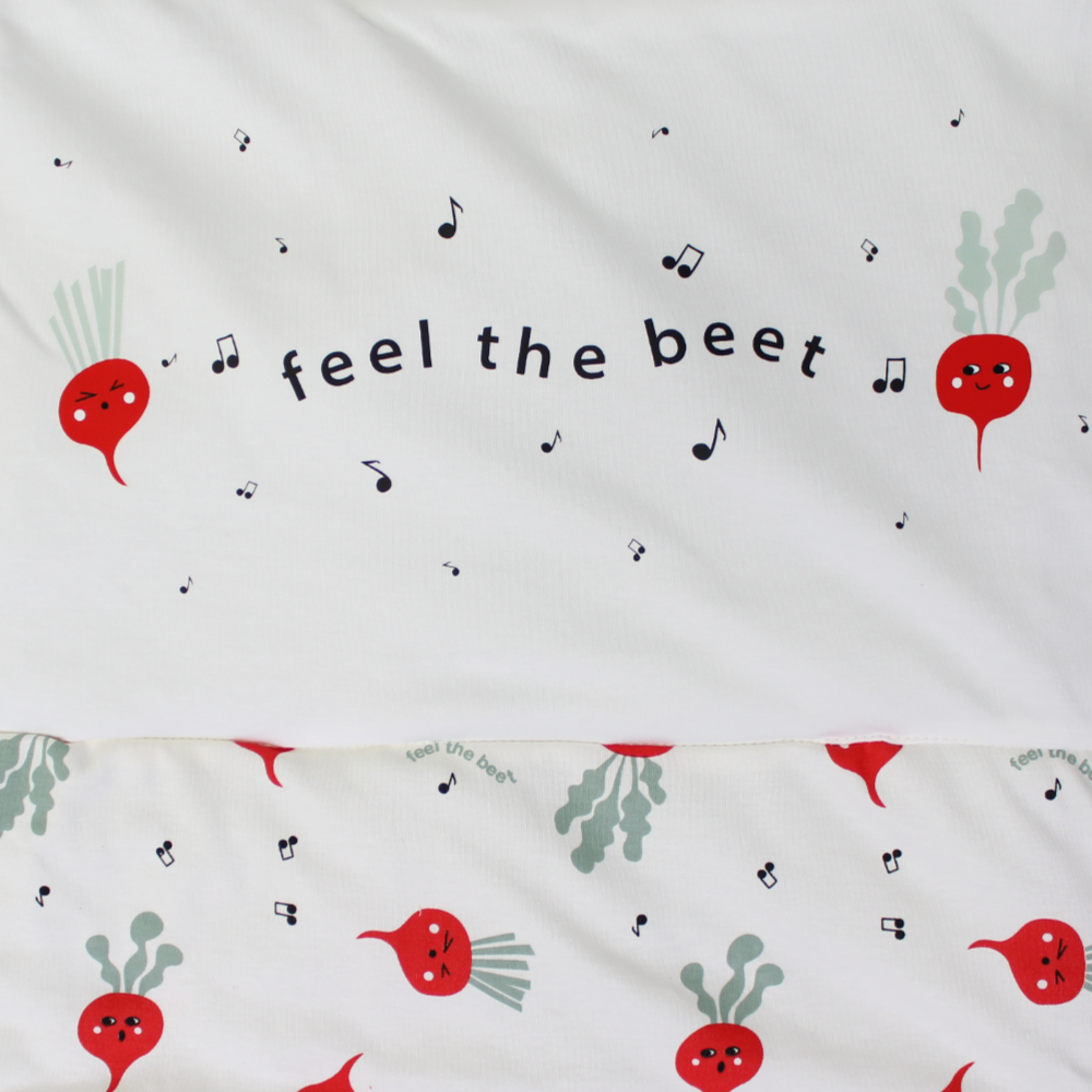 Cotton Baby Duvet - Off-White with a Cute Print