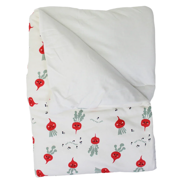 Cotton Baby Duvet – Off-White with Cute Print