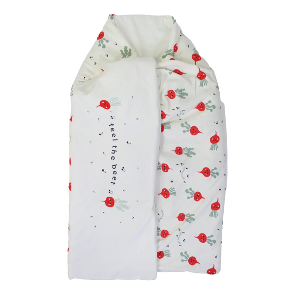 Cotton Baby Duvet – Off-White with Cute Print