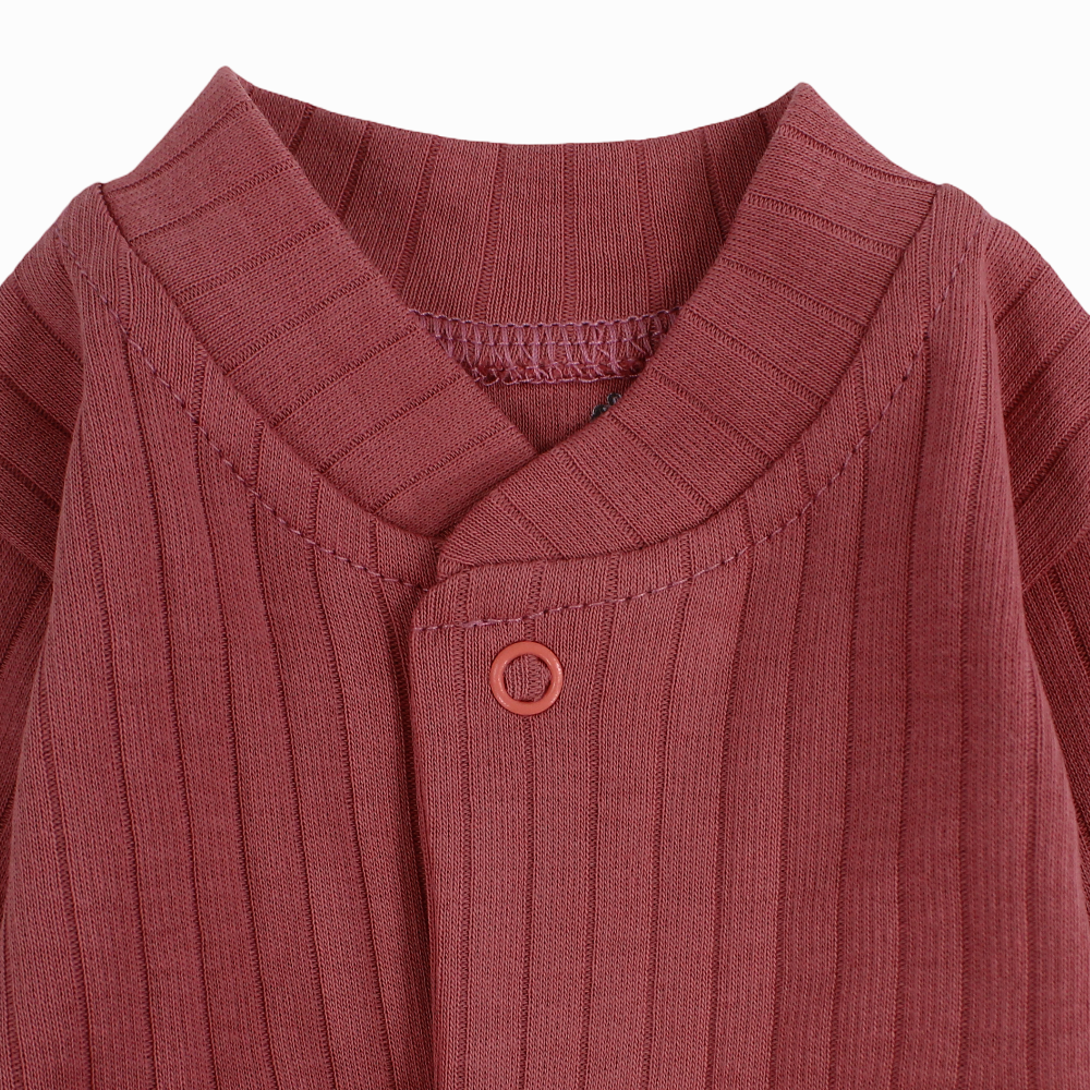 Unisex Ribbed Cotton Baby Footie