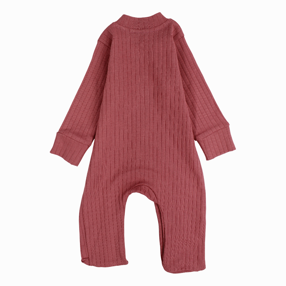 Unisex Ribbed Cotton Baby Footie