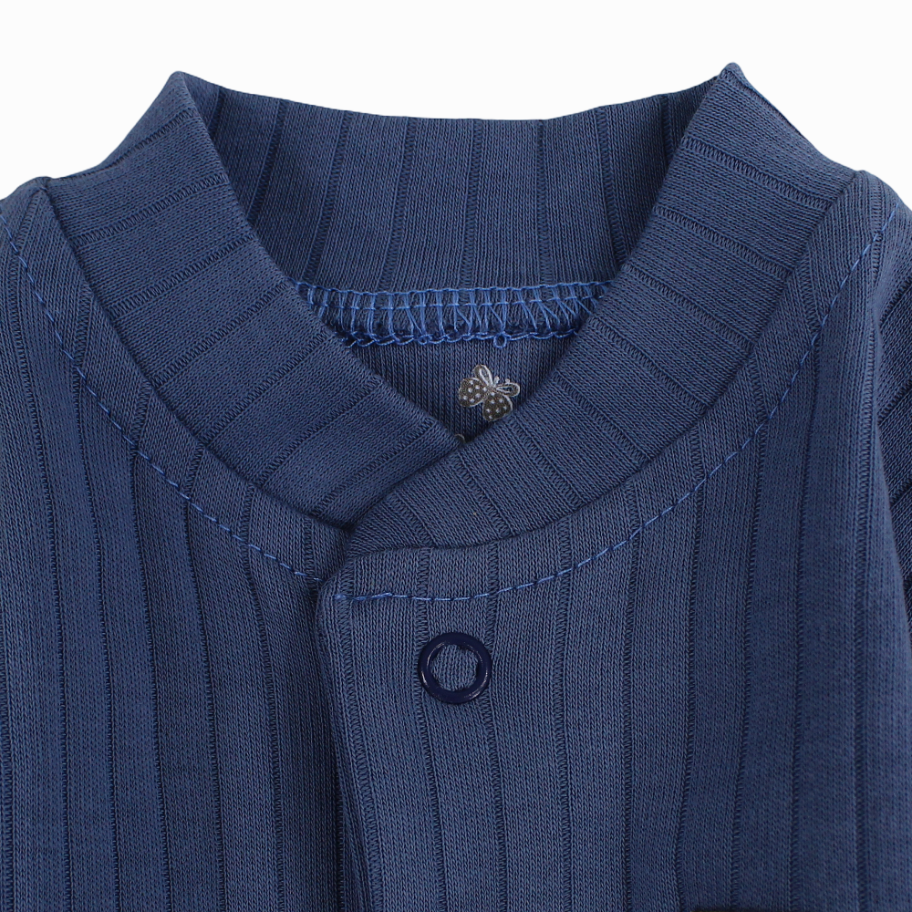 Unisex Ribbed Cotton Baby Footie