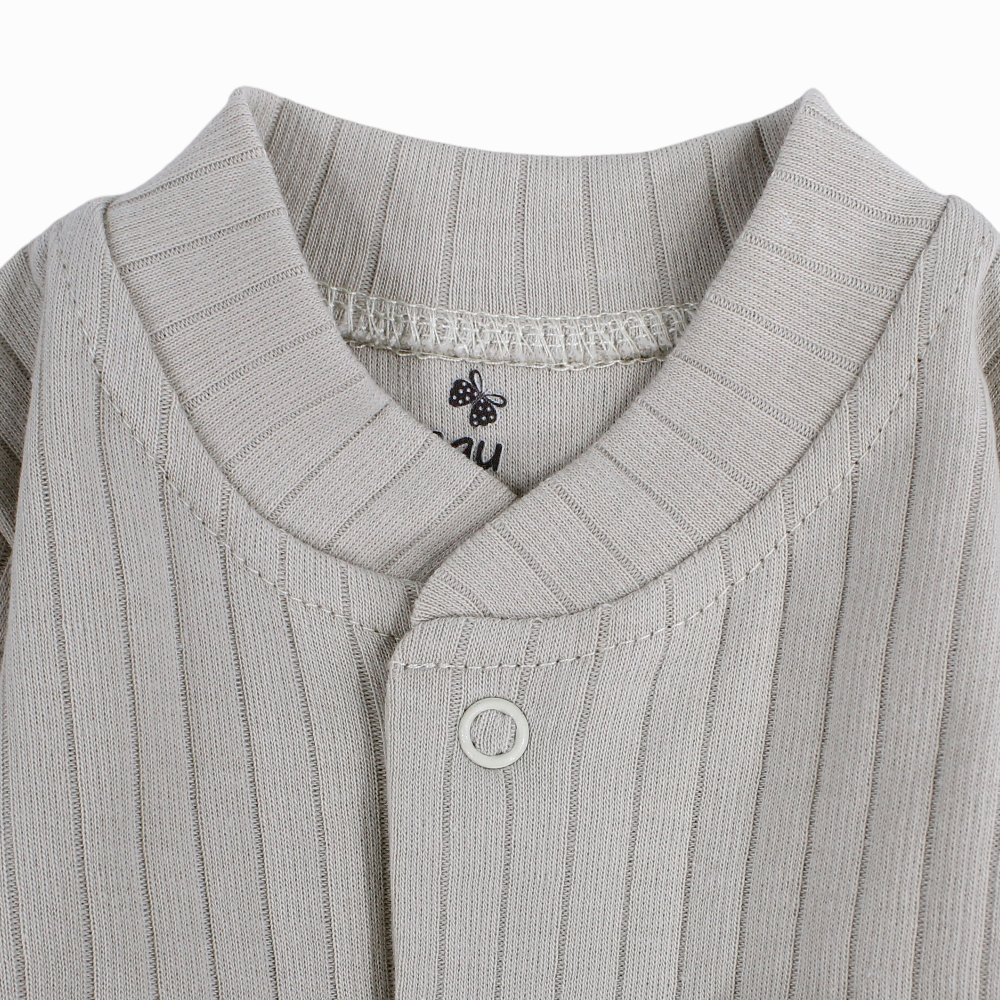 Unisex Ribbed Cotton Baby Footie