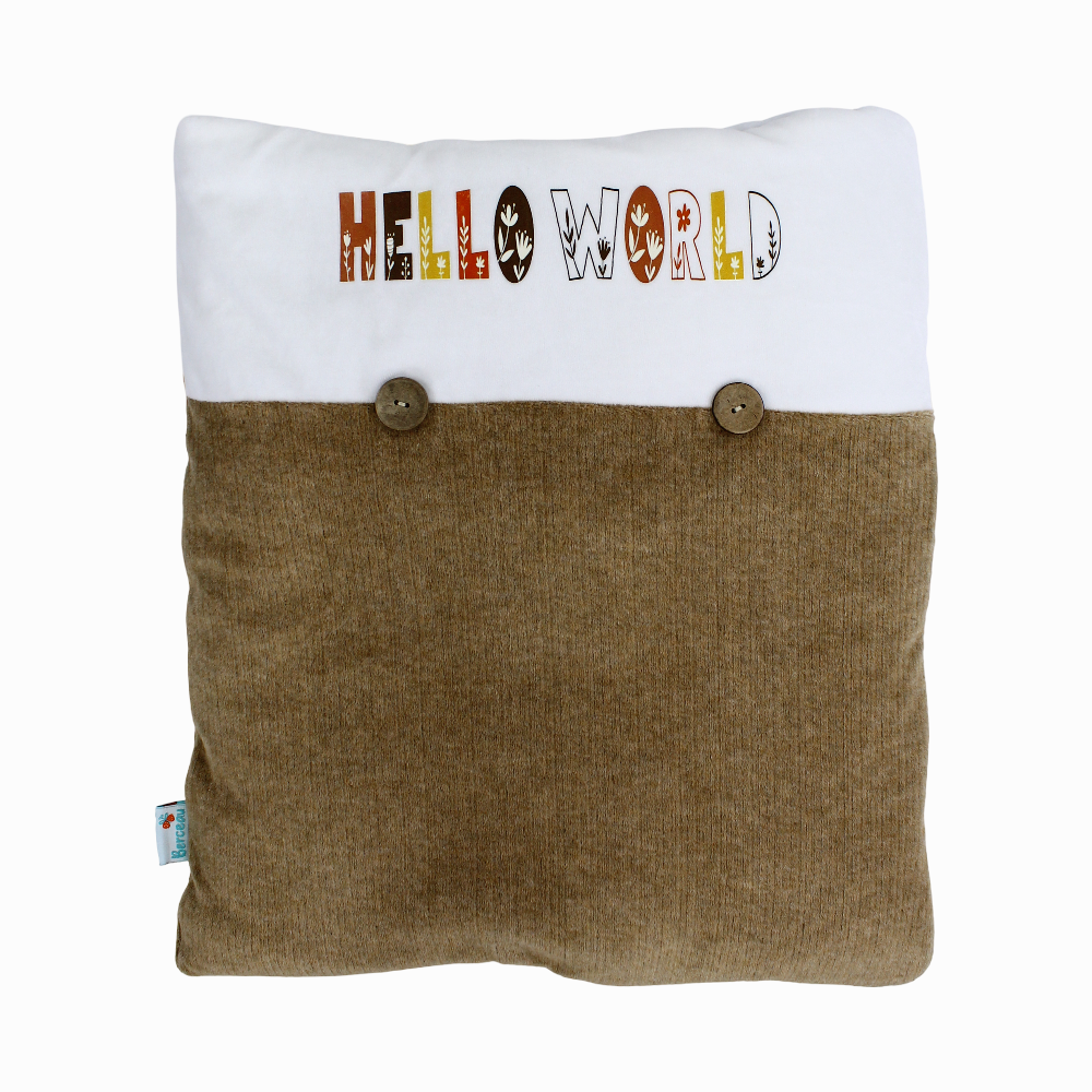 Unisex Velvet Baby Sleeping Bag with Hello World Print