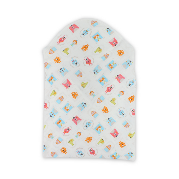 Cotton Baby Blanket – Off-White with "Dream Dots" Print