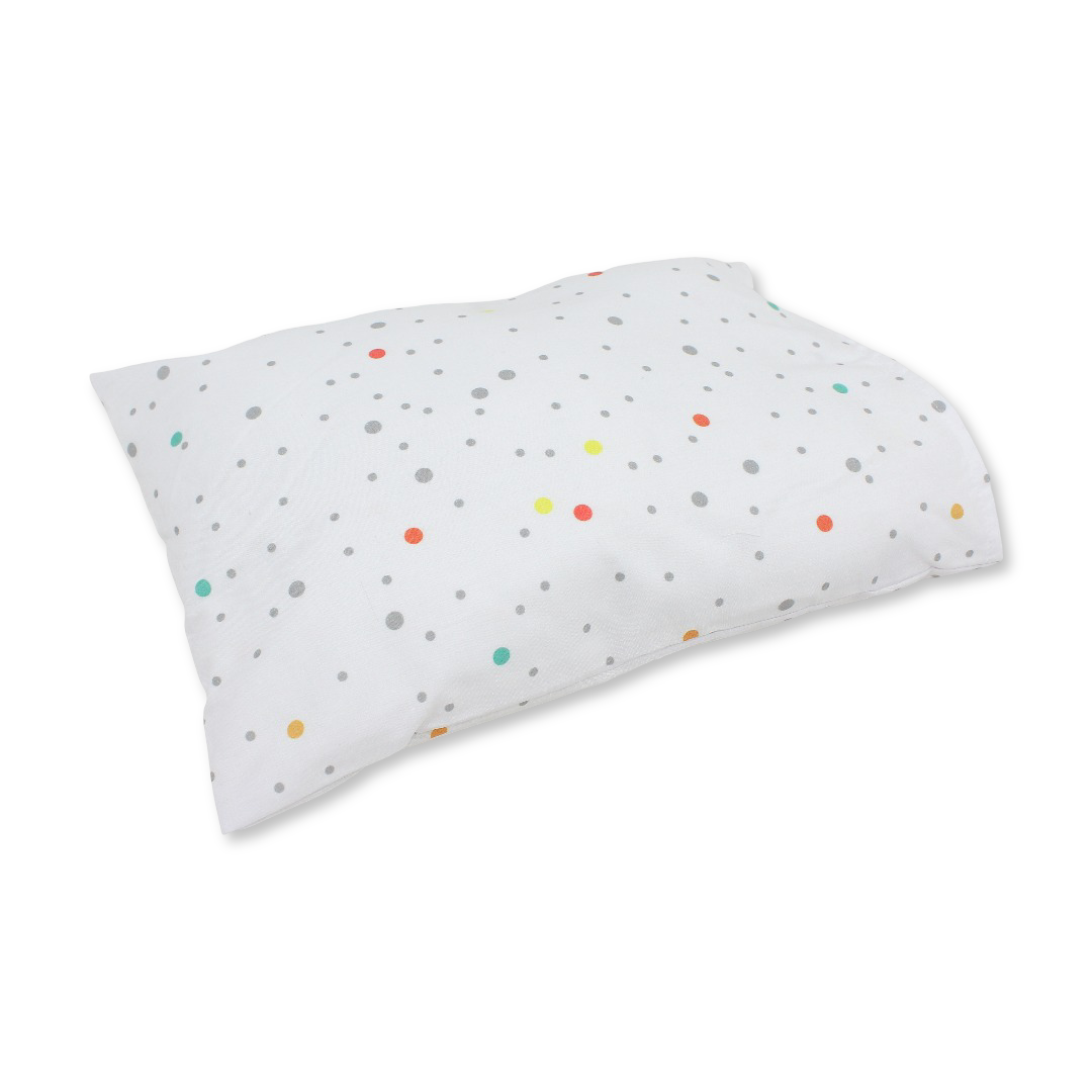 Cotton Baby Pillow – Dotted Off-White