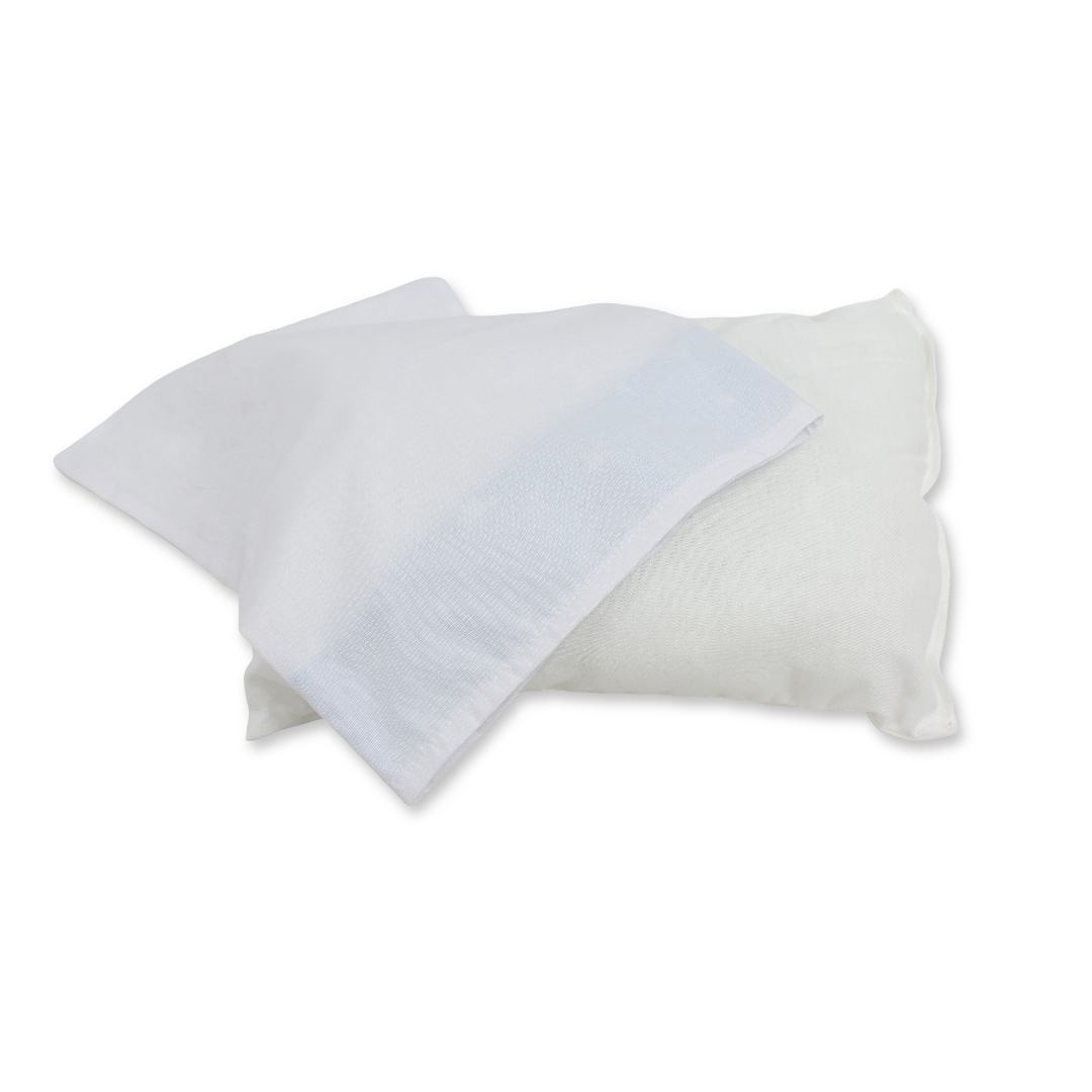 Cotton Baby Pillow + Pillowcase – White